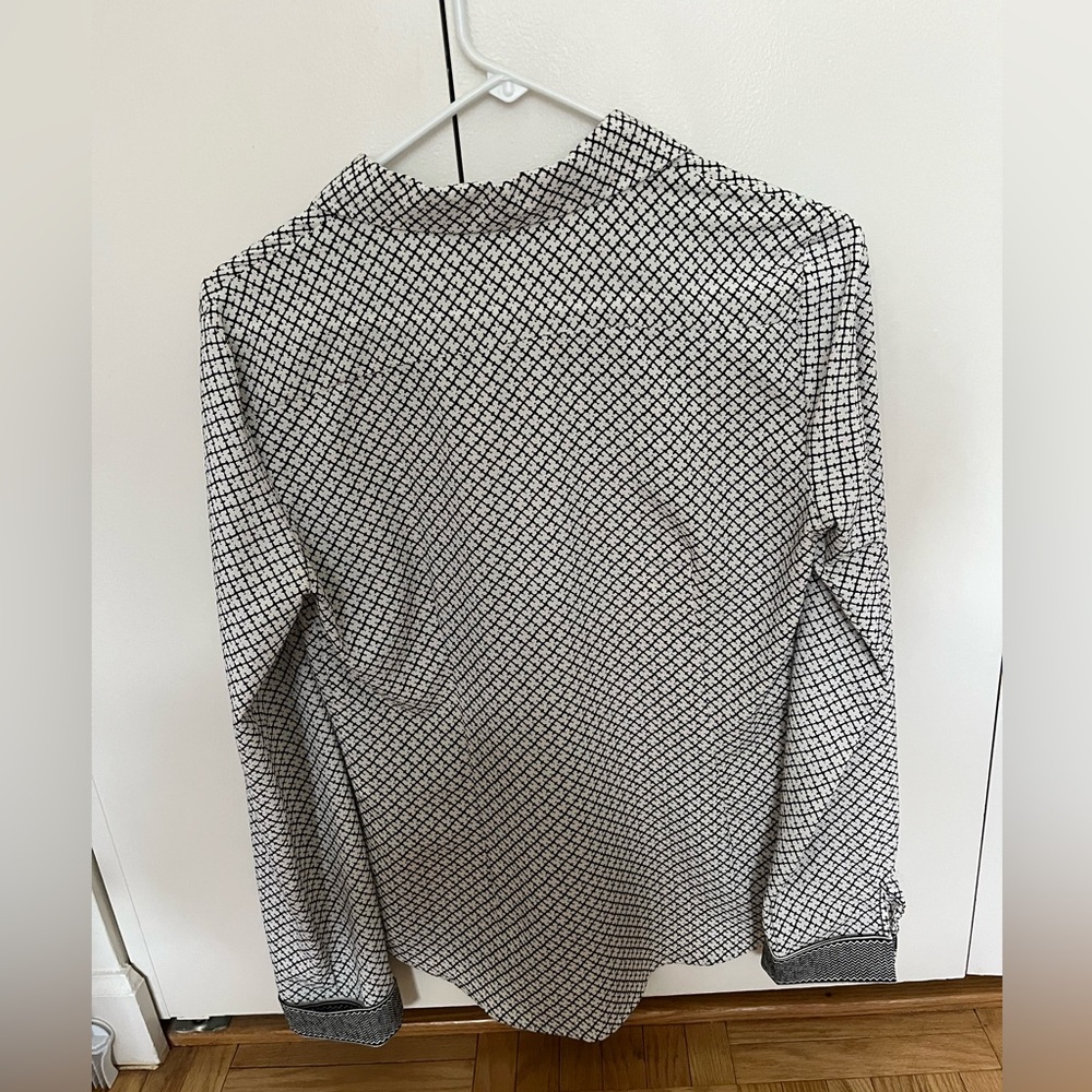 NWOT! Zara Monochrome Grid Pattern Shirt - Picture 3 of 3